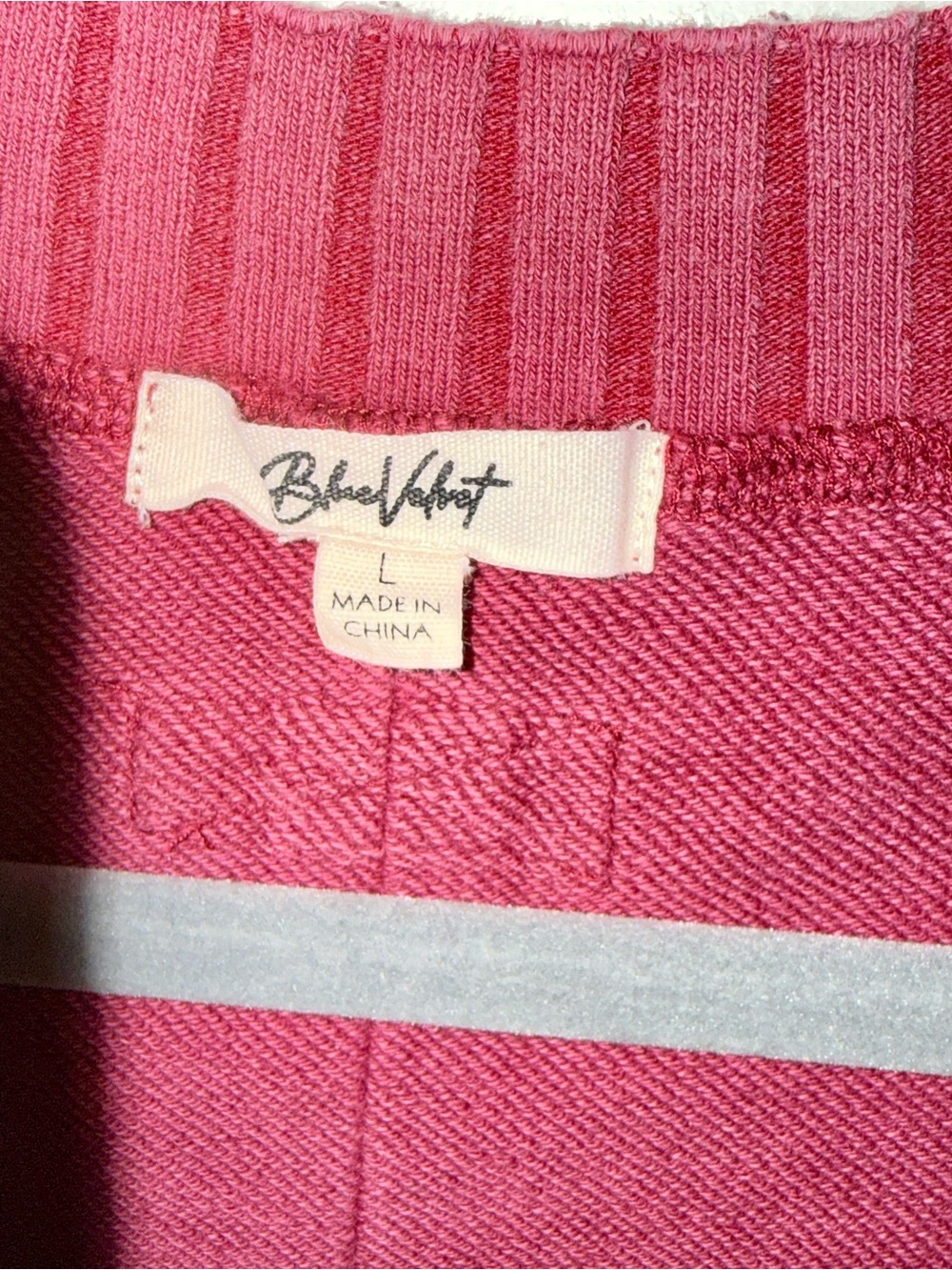 Deep Raspberry V-Neck Pullover Sweatshirt - Picture 3 of 4